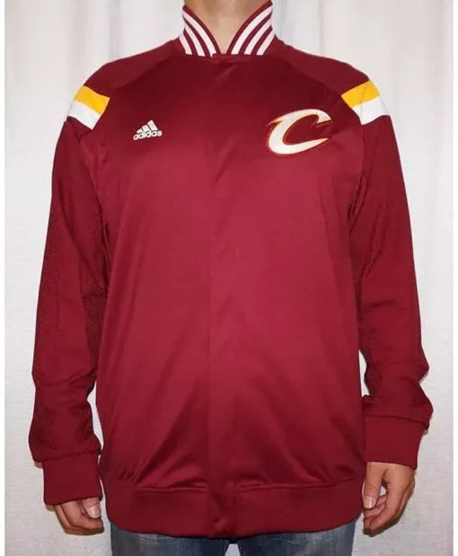 Mens Red Cleveland Cavs Warm Up Jacket
