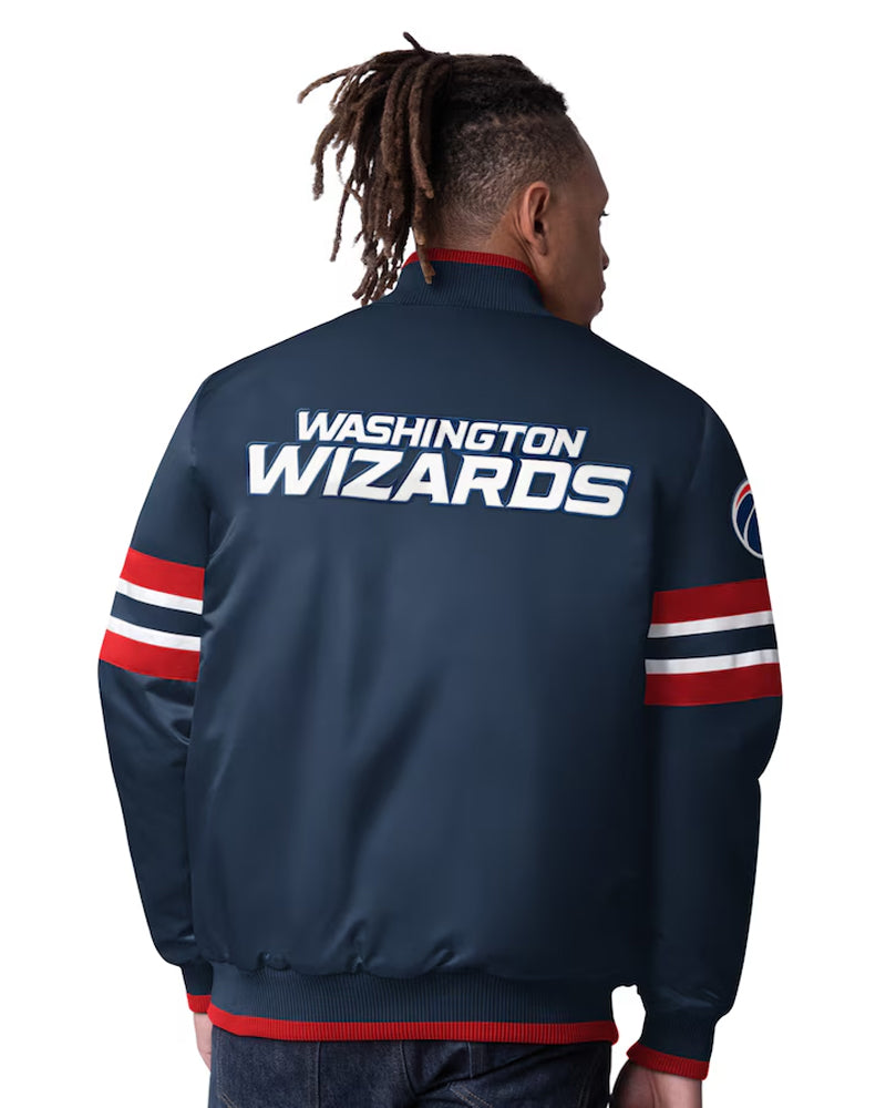 Men’s Washington Wizards Navy Scout Satin Jacket