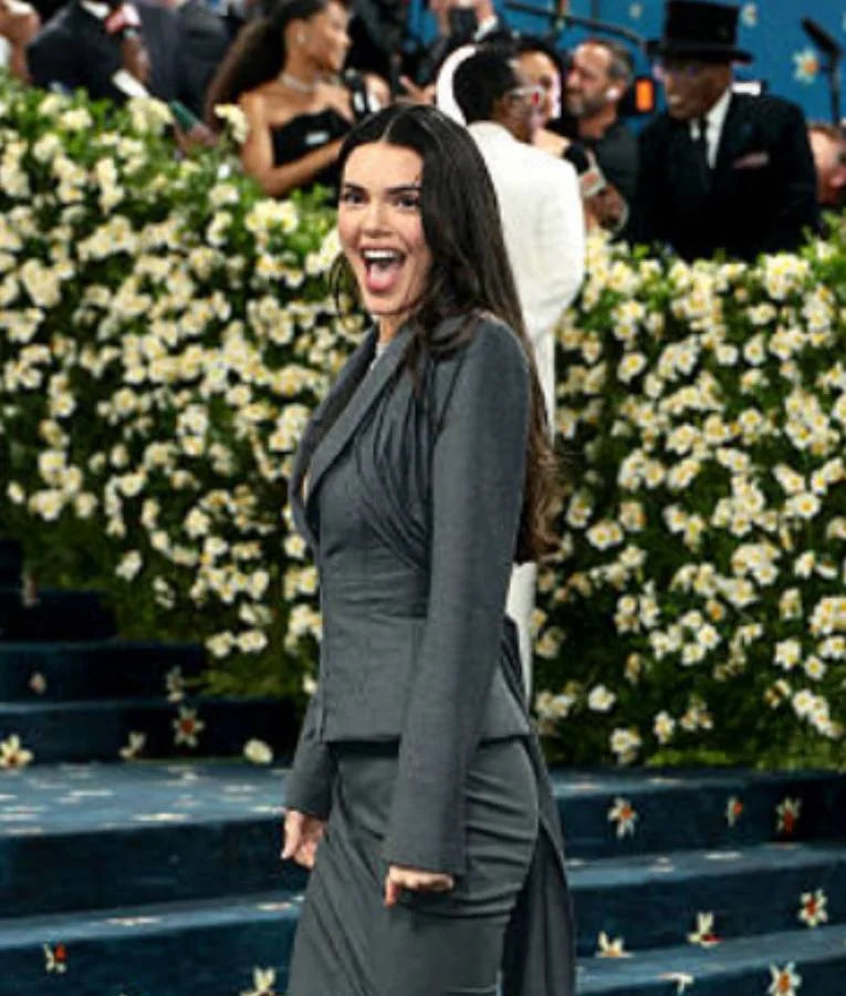 Kendall Jenner Met Gala 2025 Grey Jacket
