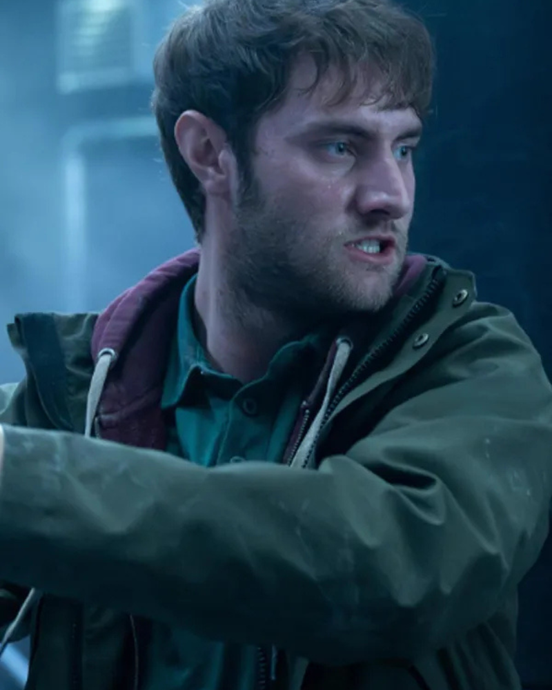 MichaelCleanerMovie2025MatthewTuckGreenCottonHoodedJacket