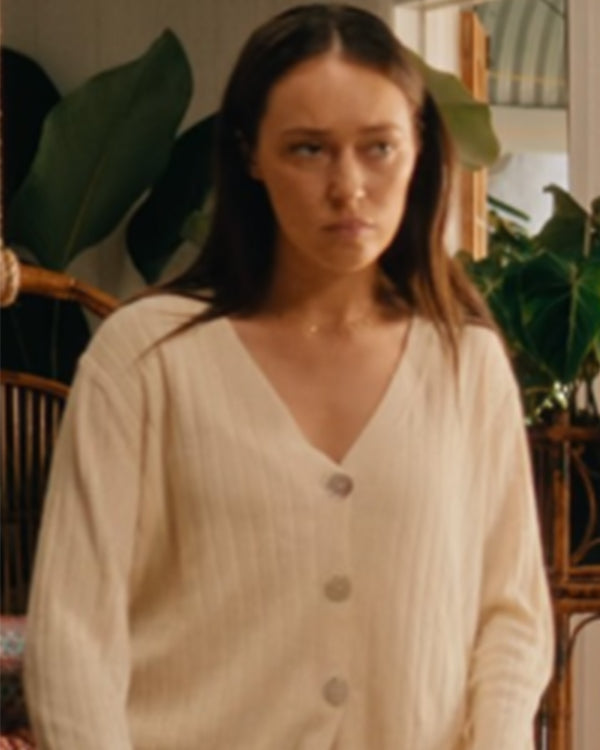 Apple Cider Vinegar 2025 Alycia Debnam-Carey Rib Knit Cardigan