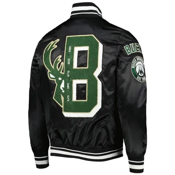 Milwaukee Bucks Mash Up Capsule Satin Jacket