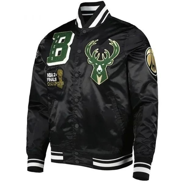 Milwaukee Bucks Mash Up Capsule Satin Jacket