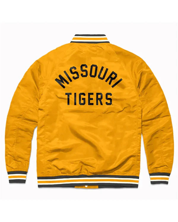 Missouri Tigers Gold Varsity Satin Jacket