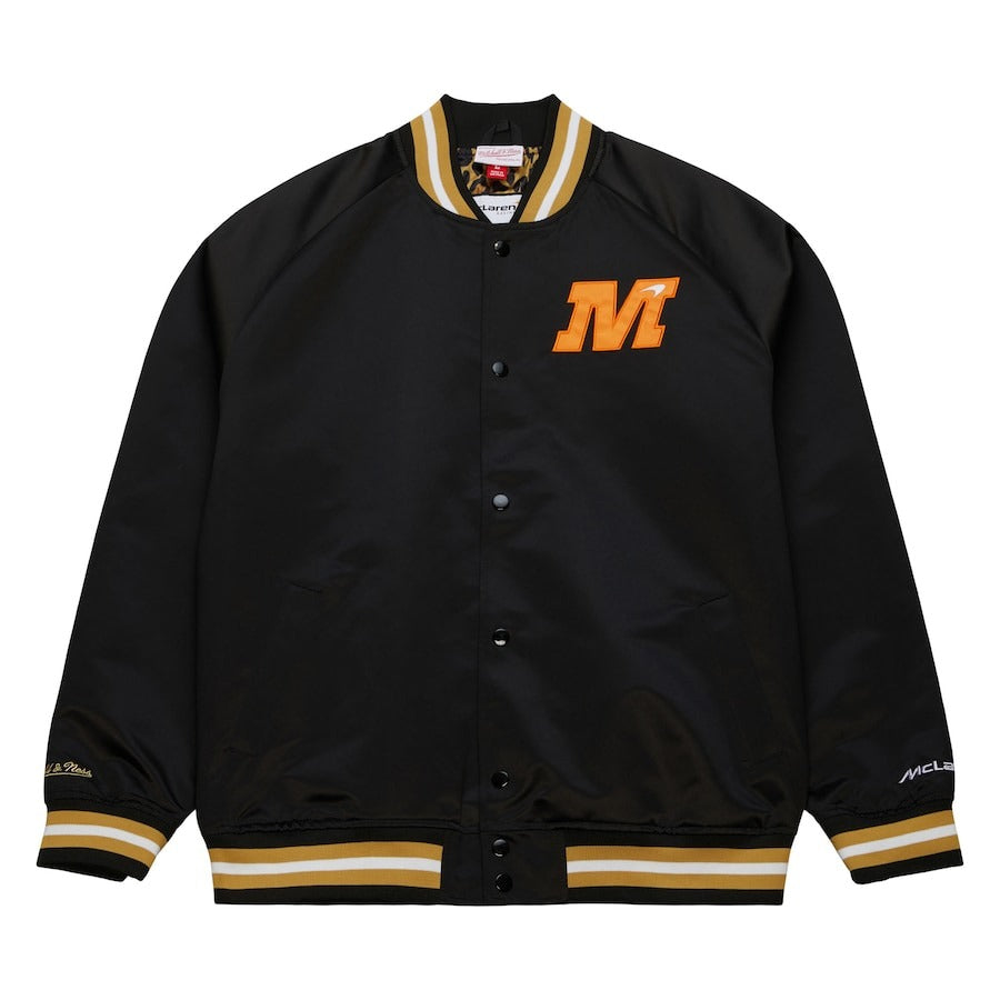 Mitchell & Ness Black McLaren F1 Team Satin Jacket