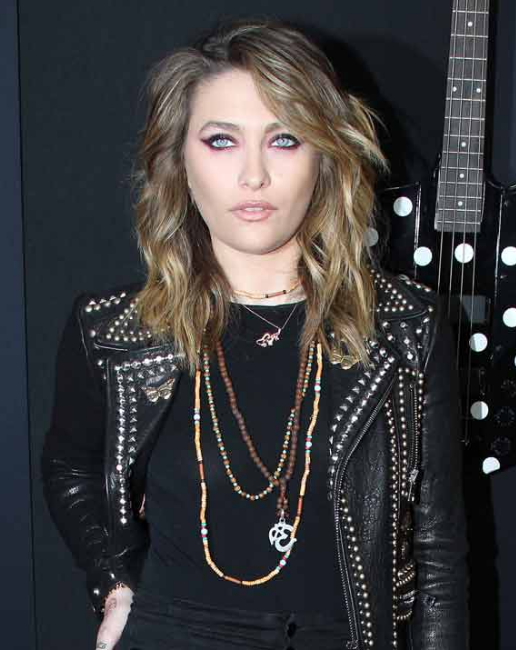 Paris Jackson Black Leather Jacket