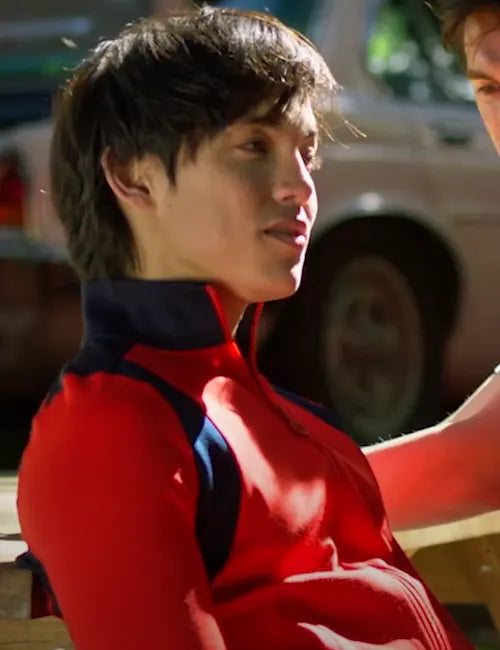 Glitter And Doom 2024 Alex Diaz Red Track Jacket