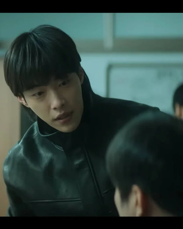 Woo Do Hwan Mr. Plankton Leather Jacket