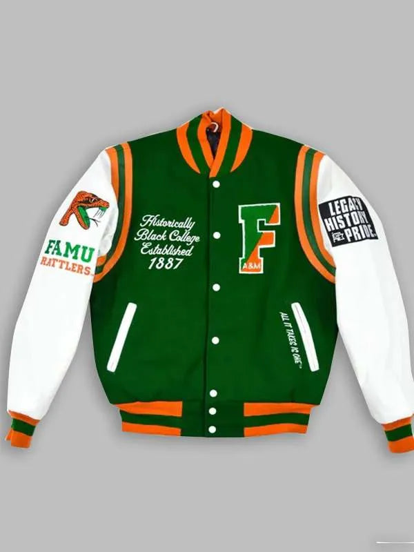 FAMU Rattlers Green Varsity Jacket