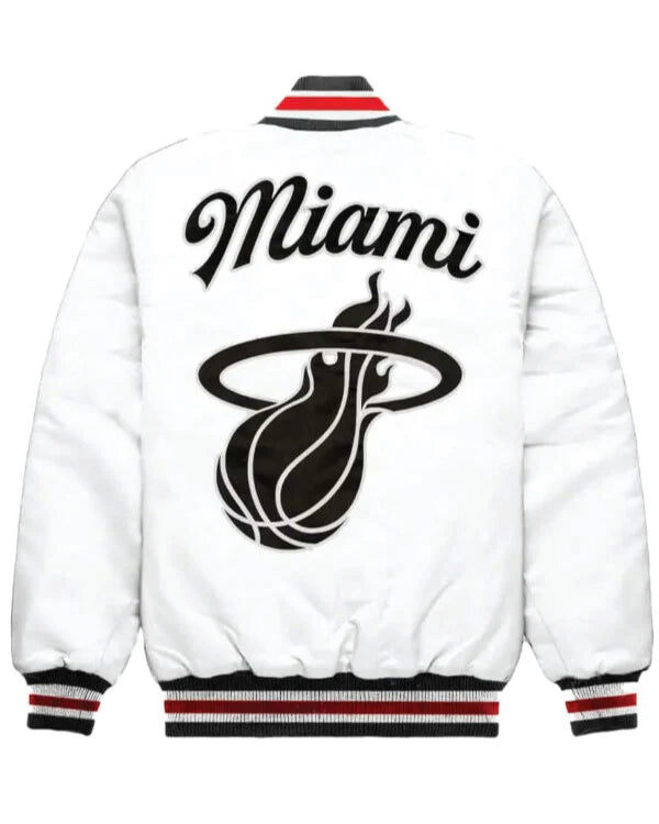 NBA Miami Heat Exclusive Full-Snap Satin Jacket
