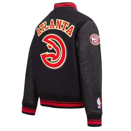 NBA Atlanta Hawks Retro Classics Women’s Rib Wool Varsity Jacket