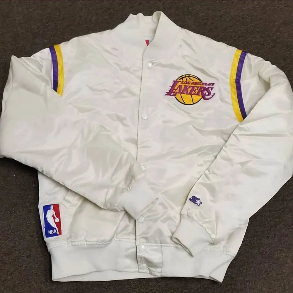 80s Lakers Los Angeles Satin Jacket