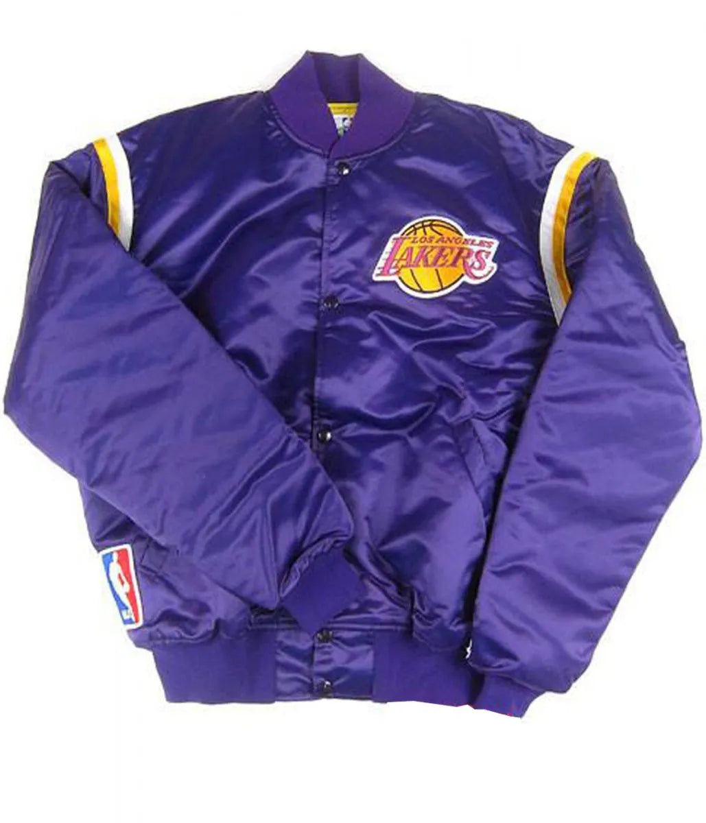 80s Lakers Los Angeles Satin Jacket