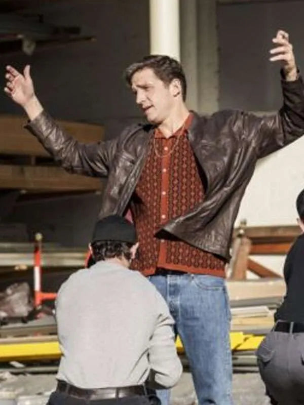 Dwayne Pride NCIS Origins S02 Brown Leather Jacket