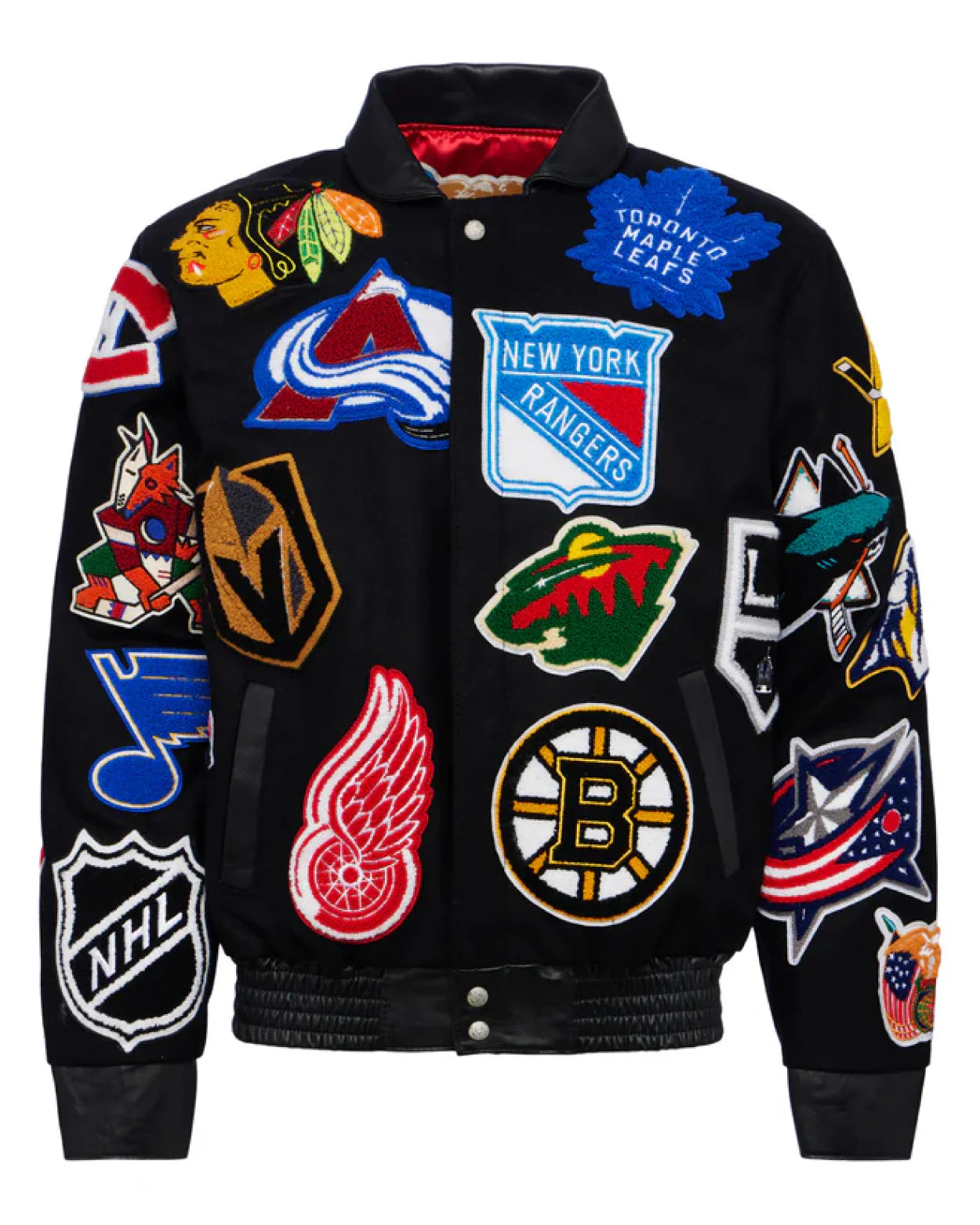 NHL-Collage-Black-Wool-_-Leather-Jacket