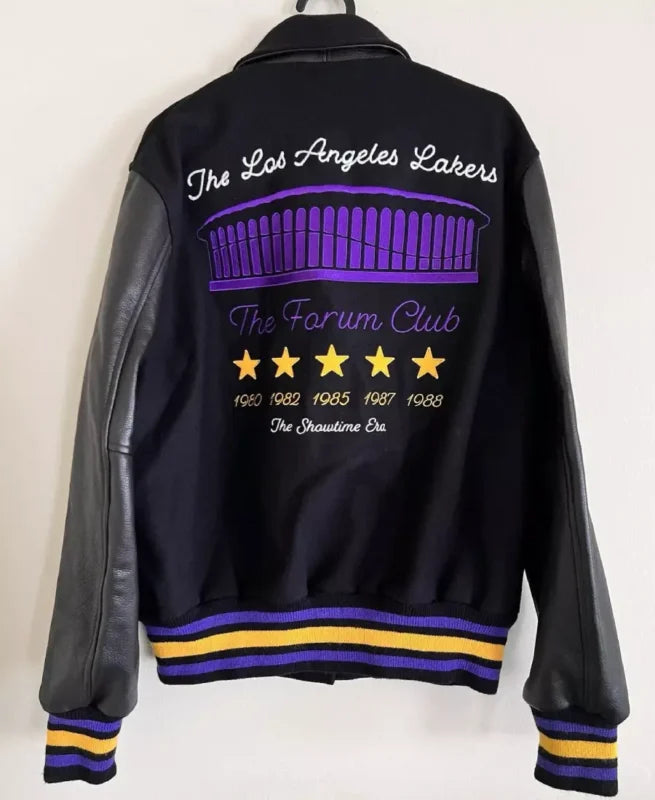 NWT Madhappy LA Lakers Golden Bear Leather Jacket