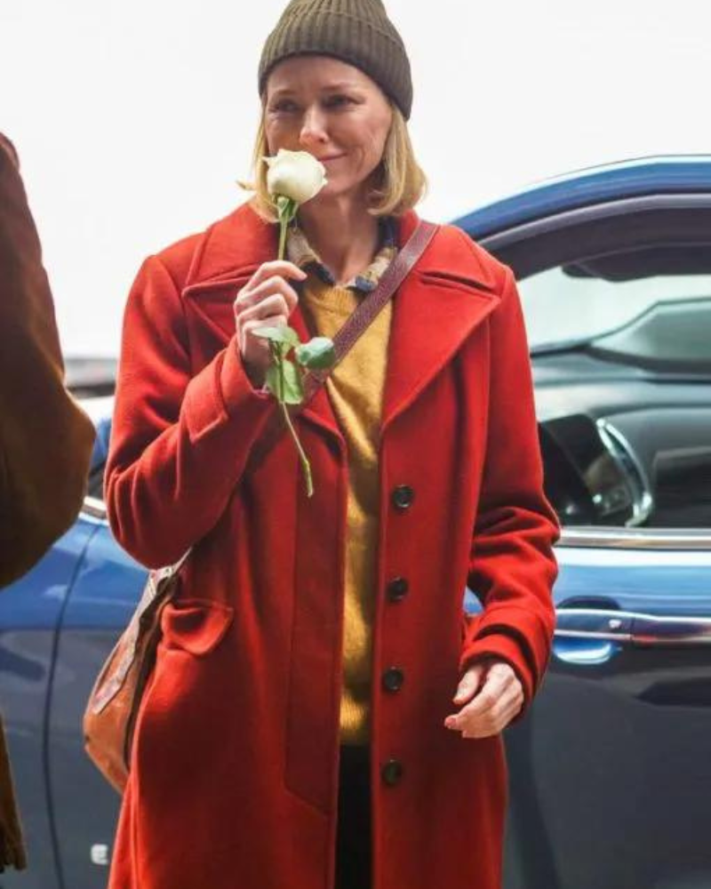 The Friend 2024 Naomi Watts Red Trench Coat