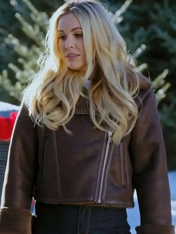 Natalie Hall A Wild West Christmas Shearling Jacket