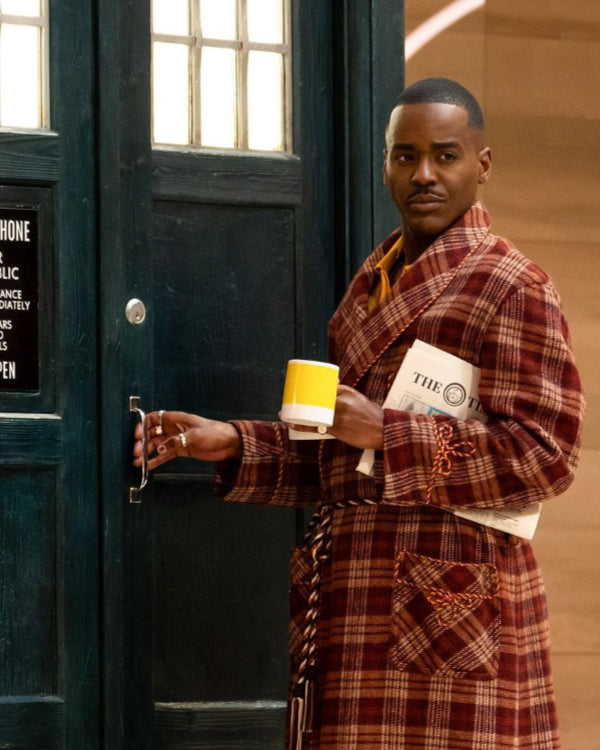 Doctor Who S02 Ncuti Gatwa Plaid Robe