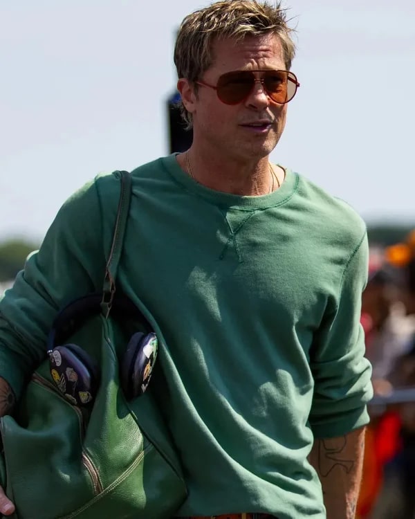 F1 The Movie Brad Pitt Green Sweatshirt