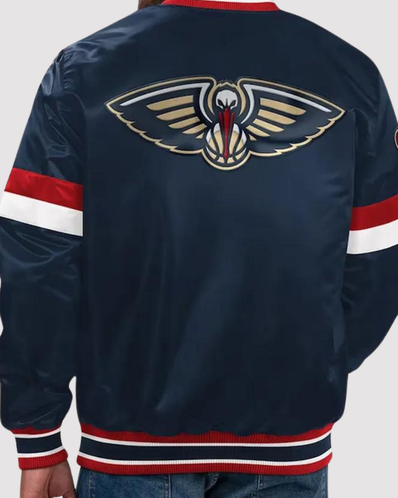 New Orleans Pelicans Home Game Navy Varsity Jacket