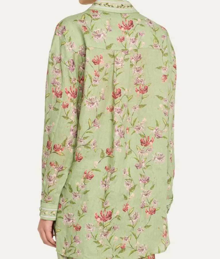 New York Living Tamron Hall Green Shirt
