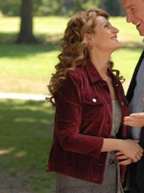 Nia Vardalos I Hate Valentine’s Day Red Jacket