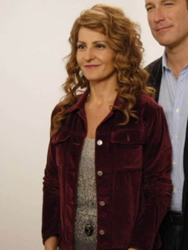 Nia Vardalos I Hate Valentine’s Day Red Jacket