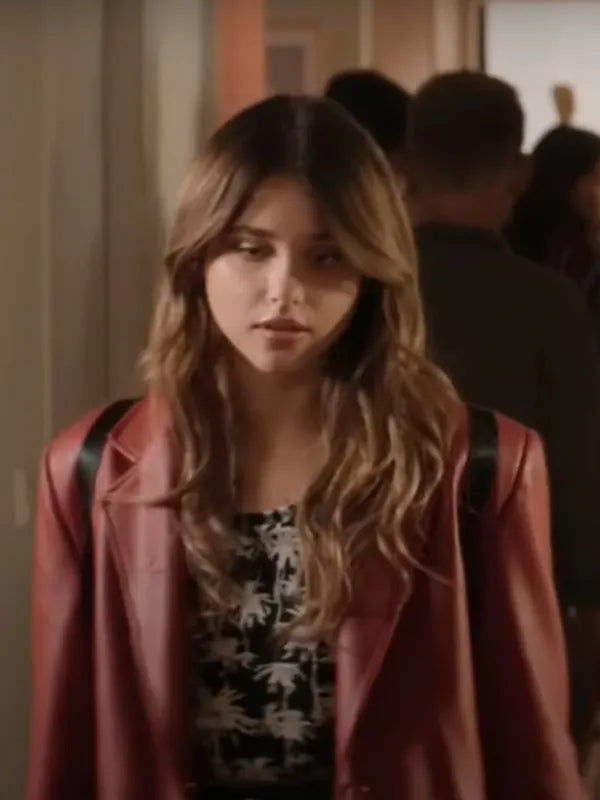Nicole Wallace Culpa Tuya 2024 Red Leather Blazer