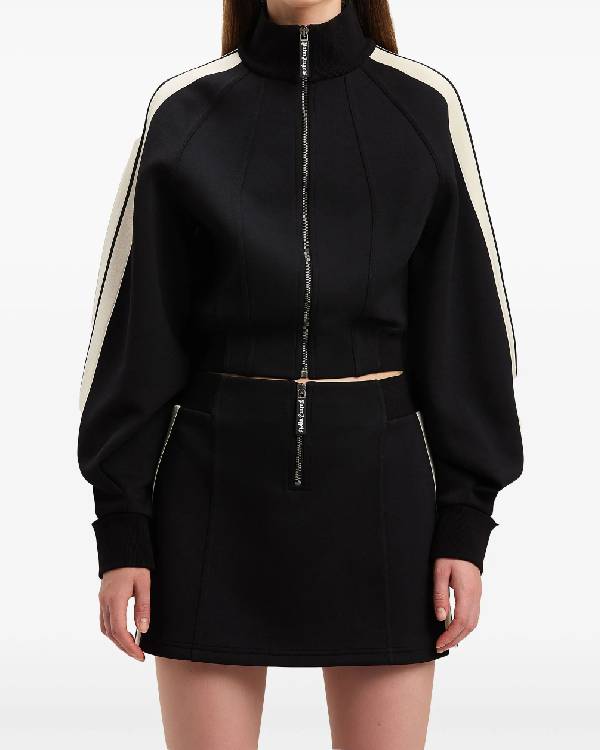 Nine Perfect Strangers King Princess Black Striped Track Jacket