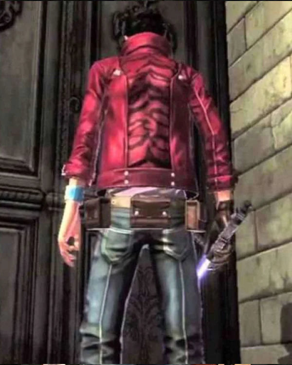 No More Heroes Red Leather Jacket