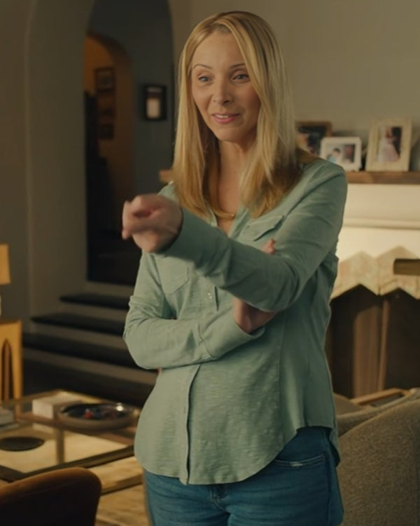 NoGoodDeedLisaKudrowRibbedSurplusButtonDownShirts