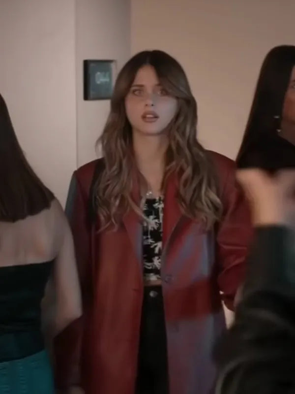 Nicole Wallace Culpa Tuya 2024 Red Leather Blazer
