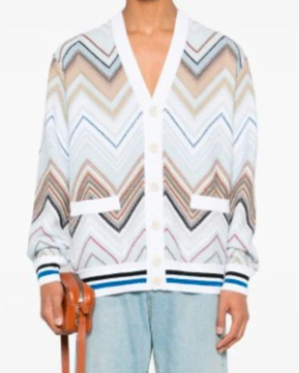 Nobody Wants This 2024 Timothy Simons Zig Zag Cardigan