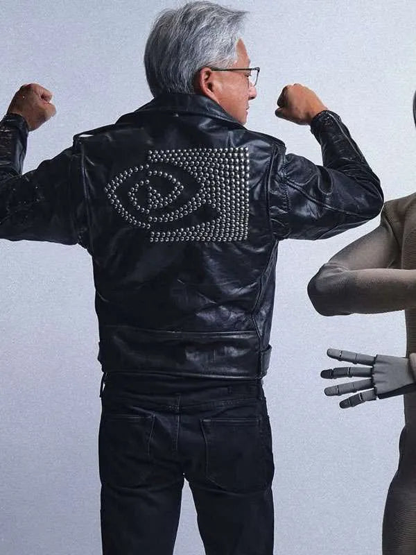 Jensen Huang Leather Jacket