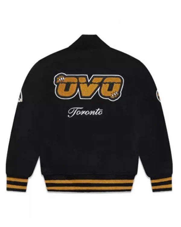 OVO Toronto Raptors Varsity Black Wool Jacket