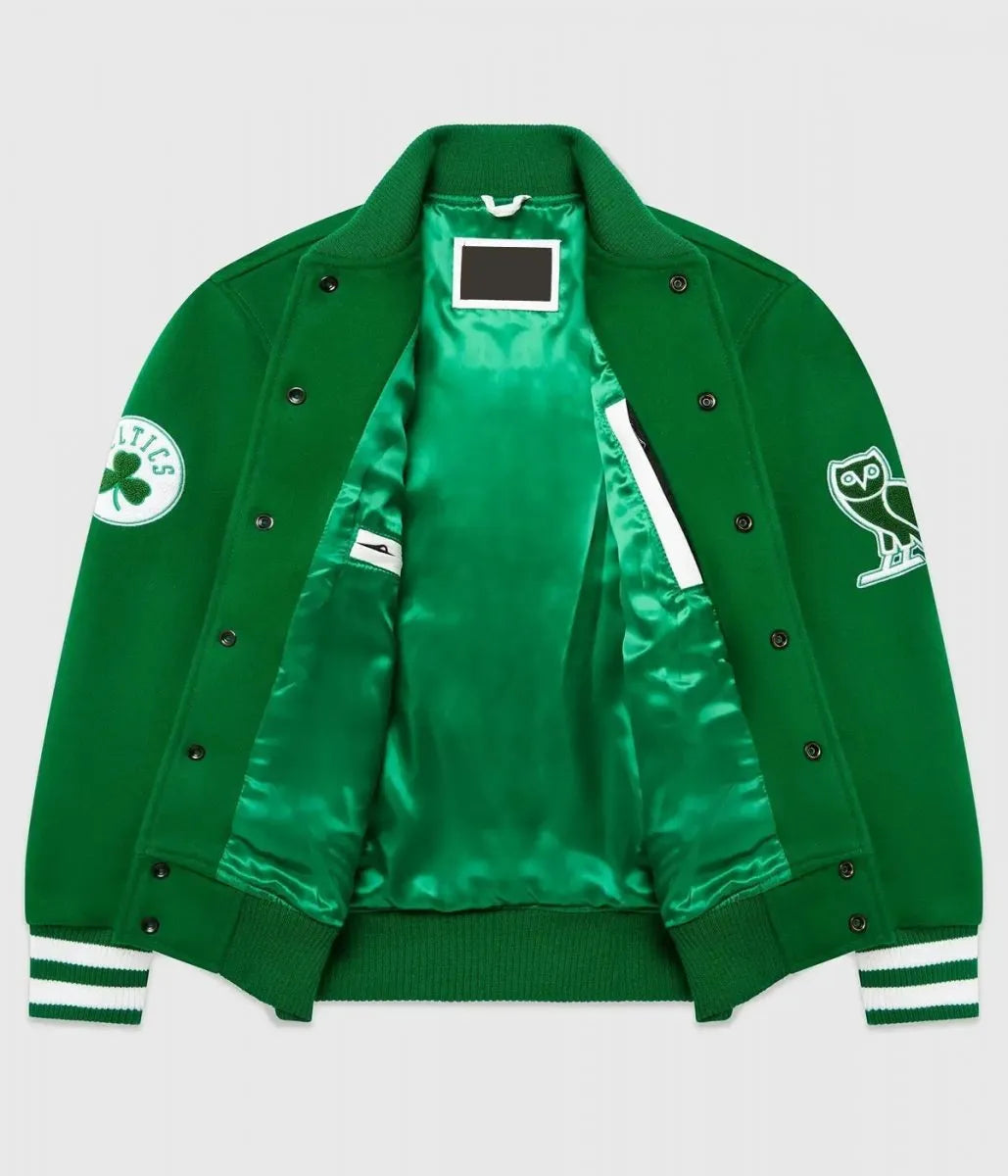 OVO Boston Celtics Varsity Green Wool Jacket