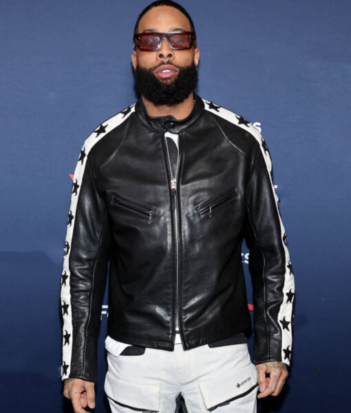 Odell Beckham Jr. Super Bowl Leather Jacket