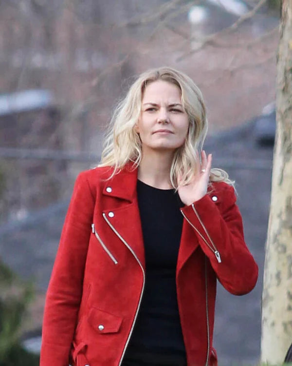Once Upon a Time Emma Swan Red Biker Jacket