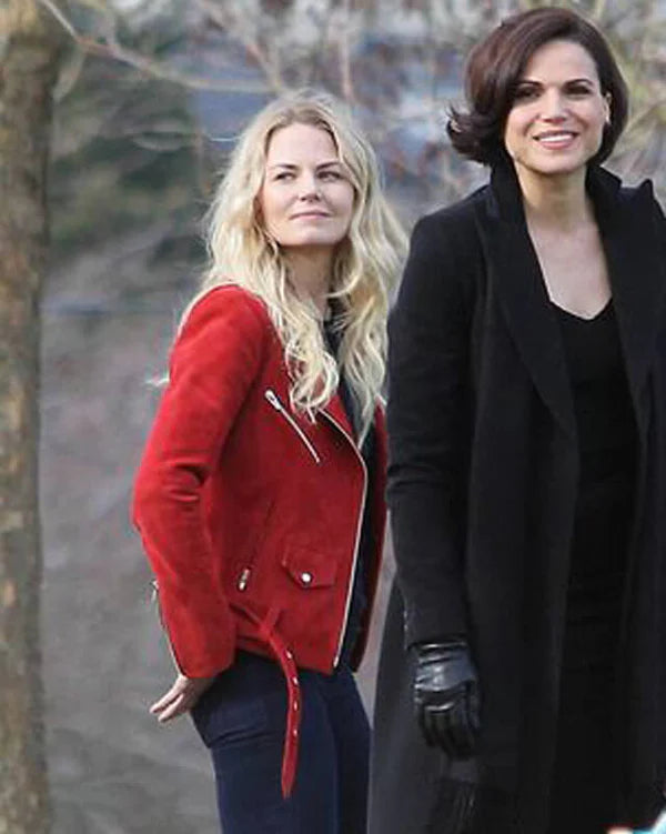 Once Upon a Time Emma Swan Red Biker Jacket