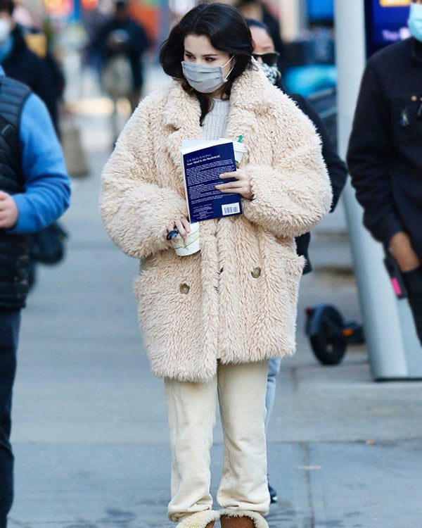 Only Murders In The Building Mabel Selena Gomez Fur Coat