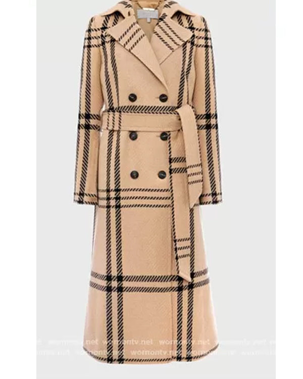 Only Murders in the Building Jan’s Beige Plaid Coat