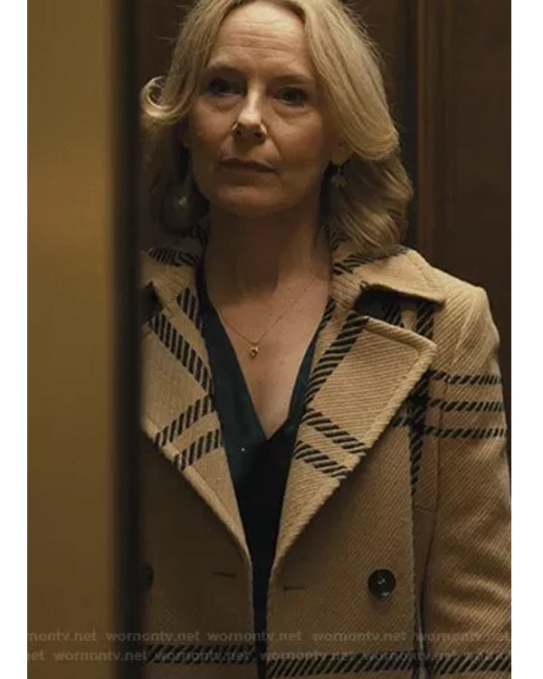 Only Murders in the Building Jan’s Beige Plaid Coat