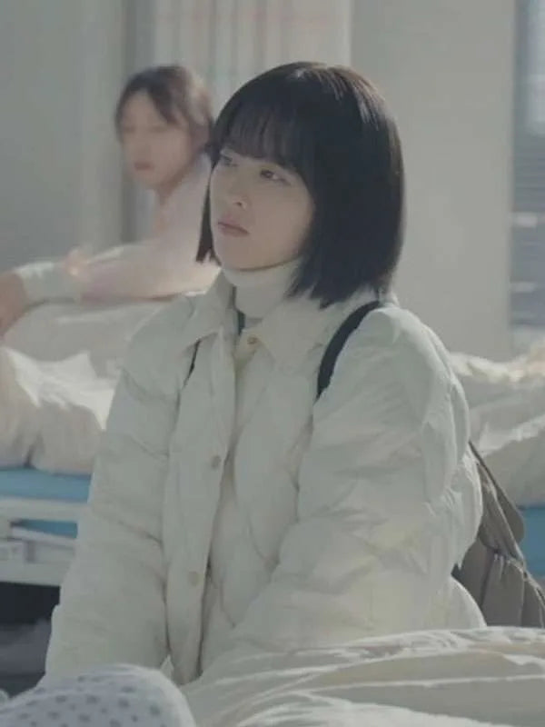 Park Bo-young Our Unwritten Seoul White Puffer Jacket