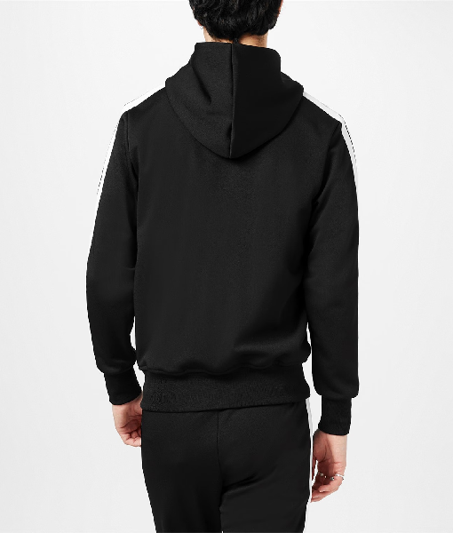 Palm Angels Side Stripe Black Hoodie