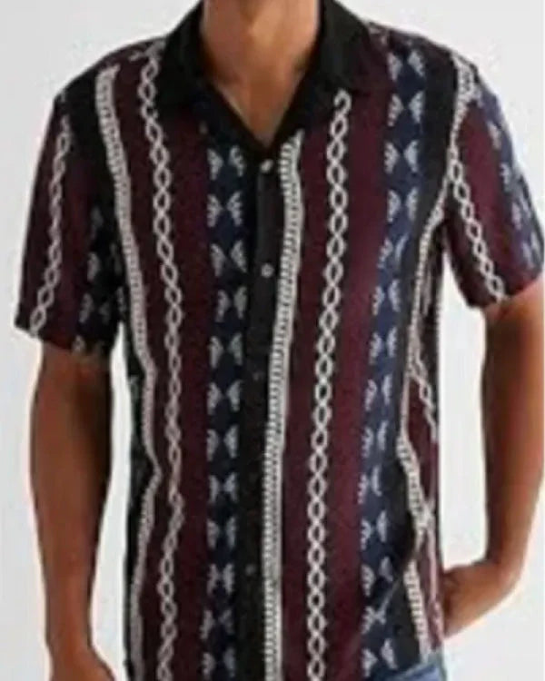 Patrick Mendes 90 Day Fiancé: Happily Ever After S08 Stripe Shirt