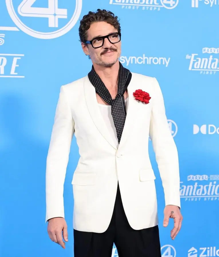Pedro Pascal The Fantastic Four: First Steps White Blazer
