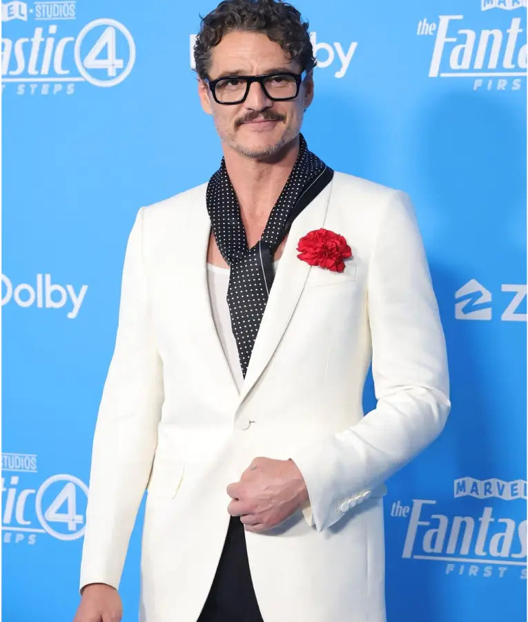 Pedro Pascal The Fantastic Four: First Steps White Blazer