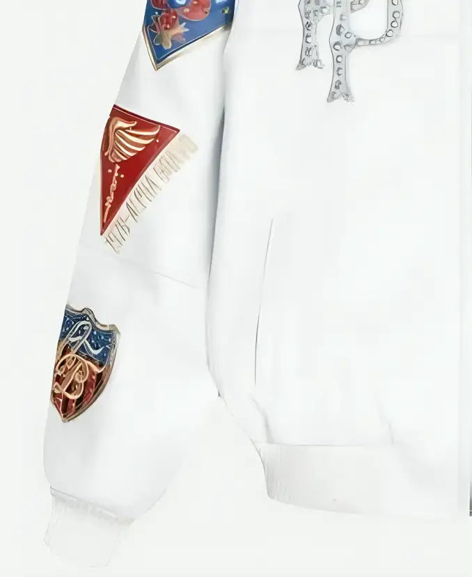 Pelle Pelle American Bruiser Plush White Crop Jacket