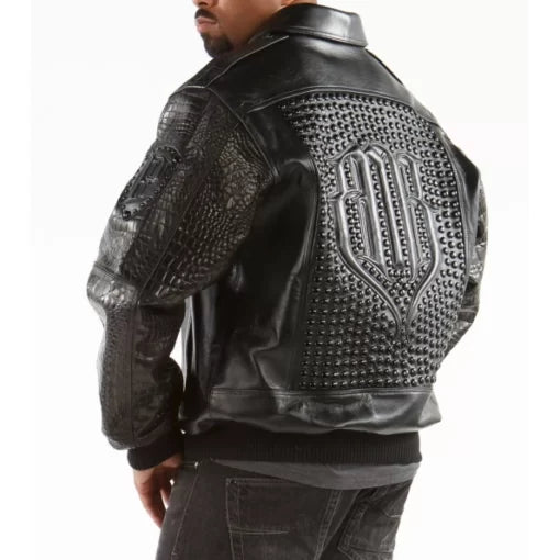 Pelle Pelle Black Studded Jacket